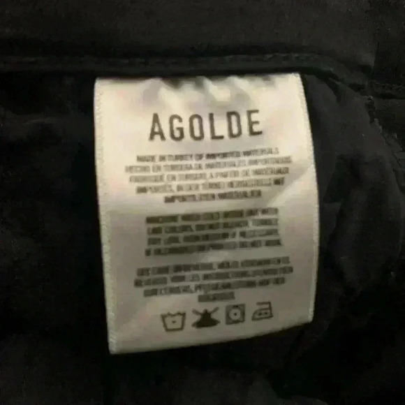 AGOLDE Black Sophie Crop distressed Jeans size 25 - Picture 4 of 9
